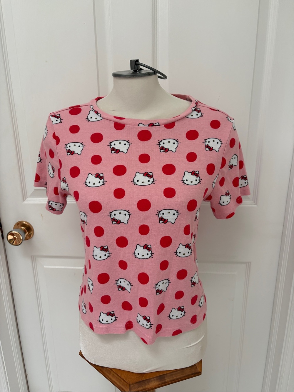 Sanrio Hello Kitty Pink & Red Polka Dot Tee